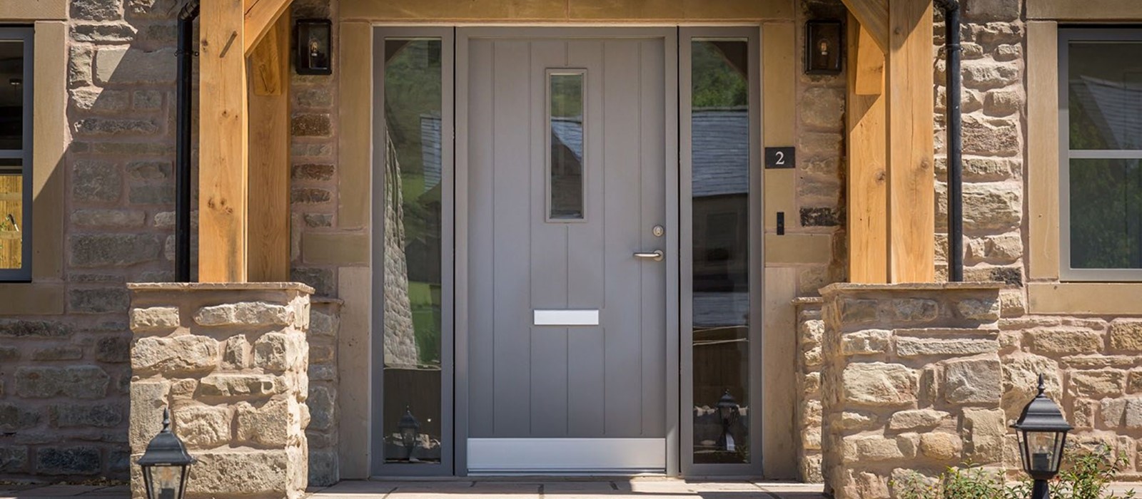 Flush Entrance Doors at Minimal Frame Projects